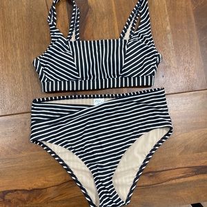 Striped bikini